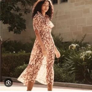 Doen Rimbaud dress in Ambridge Rose Red